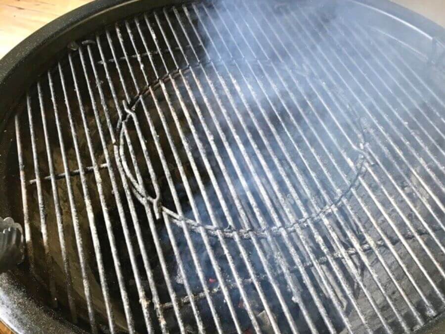 charcoal grill grates with smoke