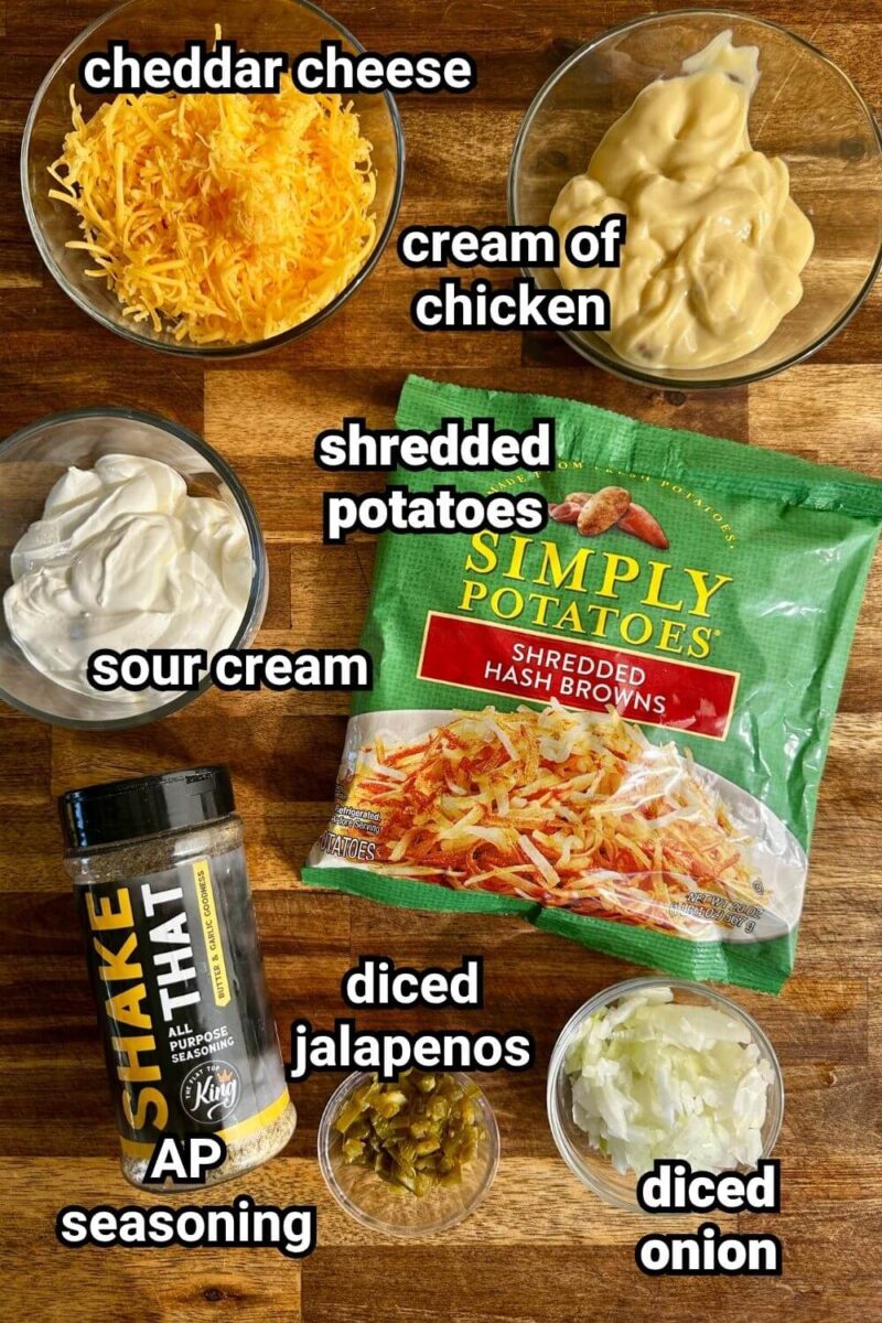 ingredients for hash brown casserole