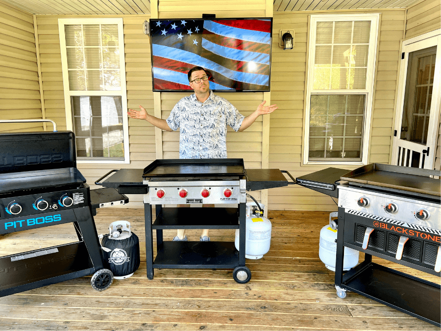 pit boss ultimate griddle, camp chef flat top grill, and blackstone griddle