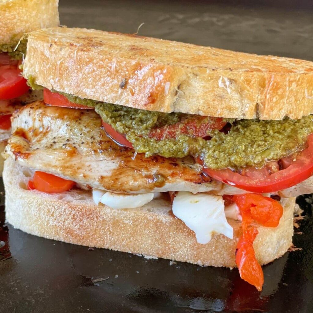 The BEST Chicken Caprese Sandwich Easy StoreBought Ingredients!