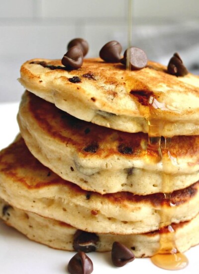 chocolate chip muffin mix pancakes