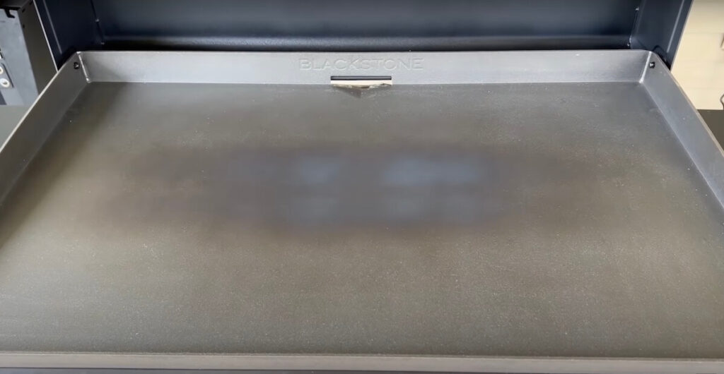 Blackstone griddle heating up