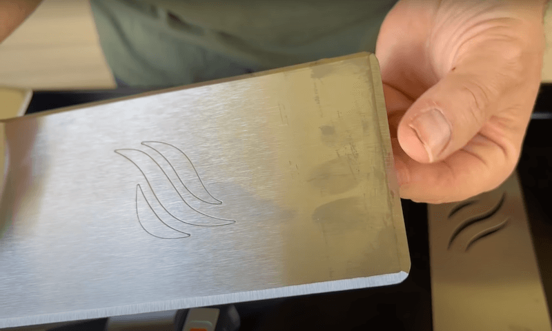 sharp edge on a blackstone griddle spatula
