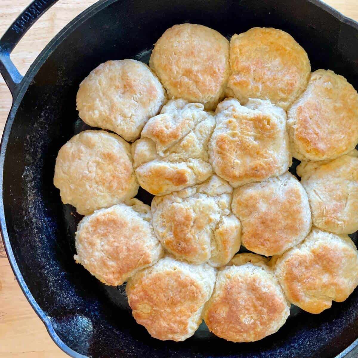 Cast Iron Skillet Biscuits - My Homemade Biscuits Recipe