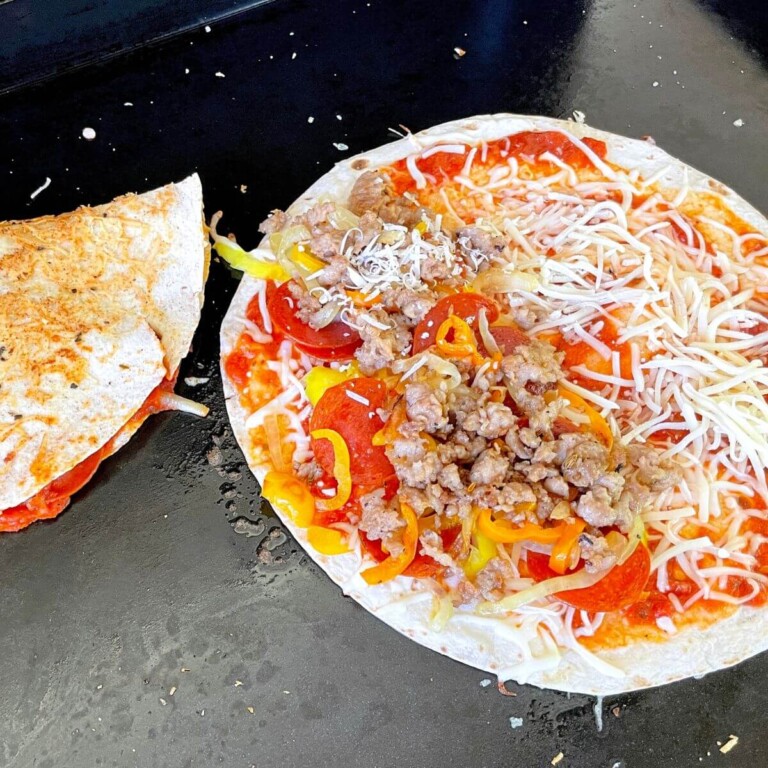 pizza quesadillas