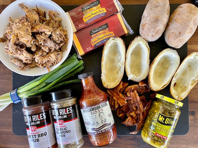 ingredients for barbecue smashed potatoes