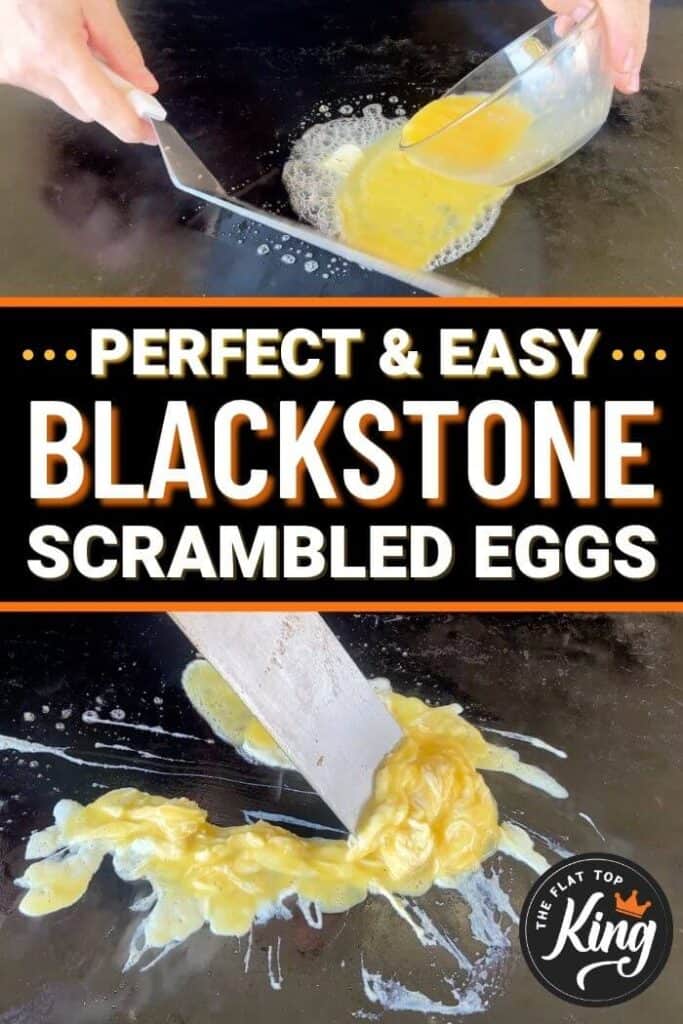 Blackstone scrambled eggs collage