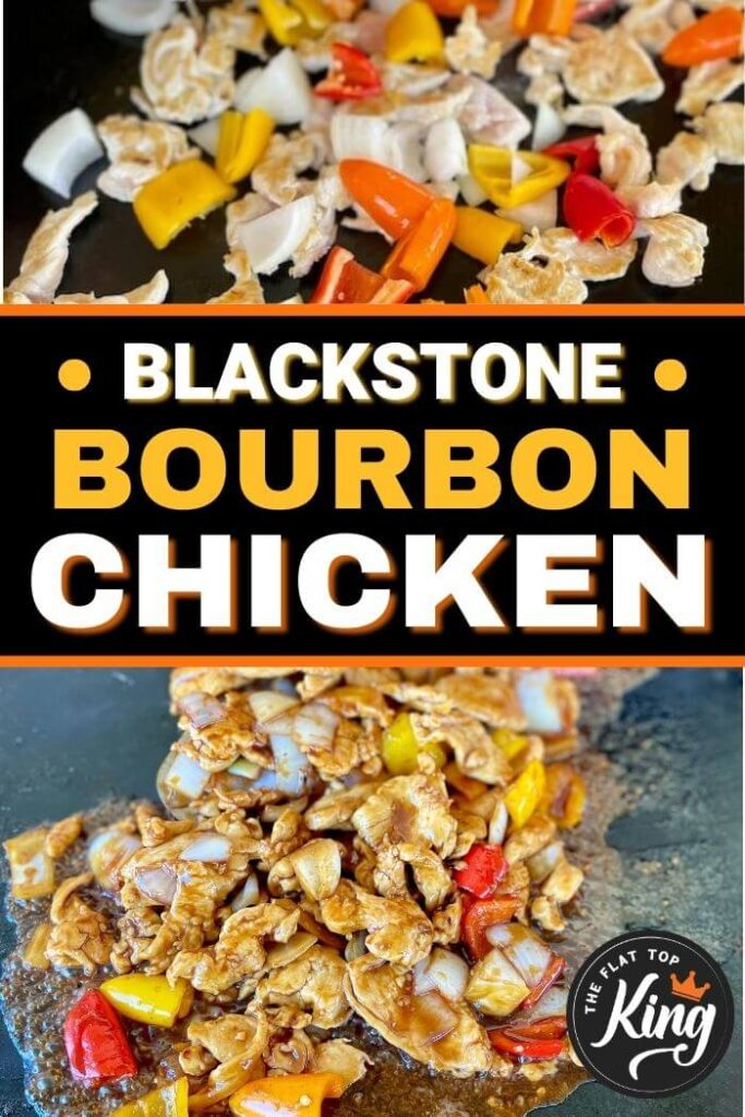 bourbon chicken on the Blackstone griddle