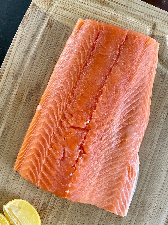 large piece of salmon