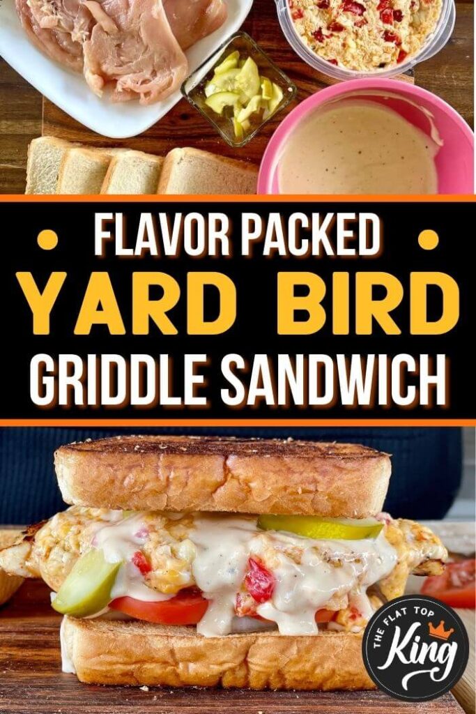 yard bird chicken sandwich made on a griddle