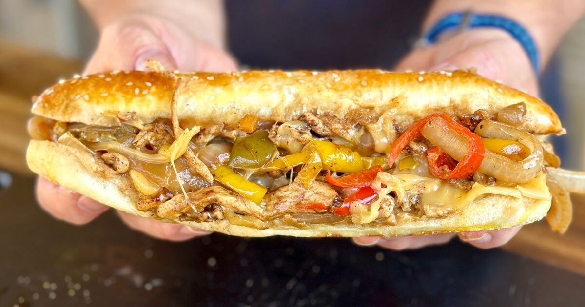 Chicken Cheesesteak Sandwich - Just as Good as a Philly!