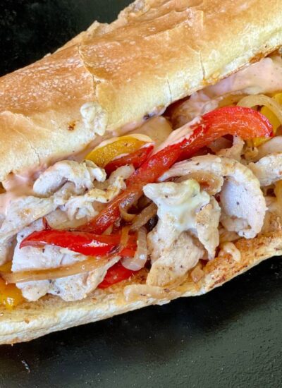 Chicken Philly sandwich