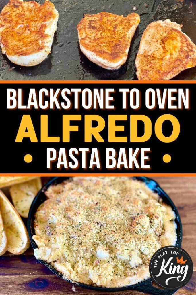chicken Alfredo on the Blackstone griddle
