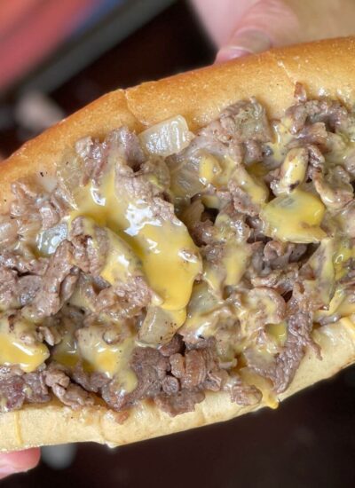 philly cheesesteak on a blackstone griddle