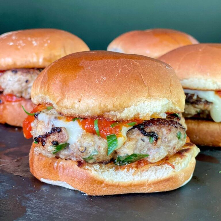 meatball sliders with smashed homemade meatballs