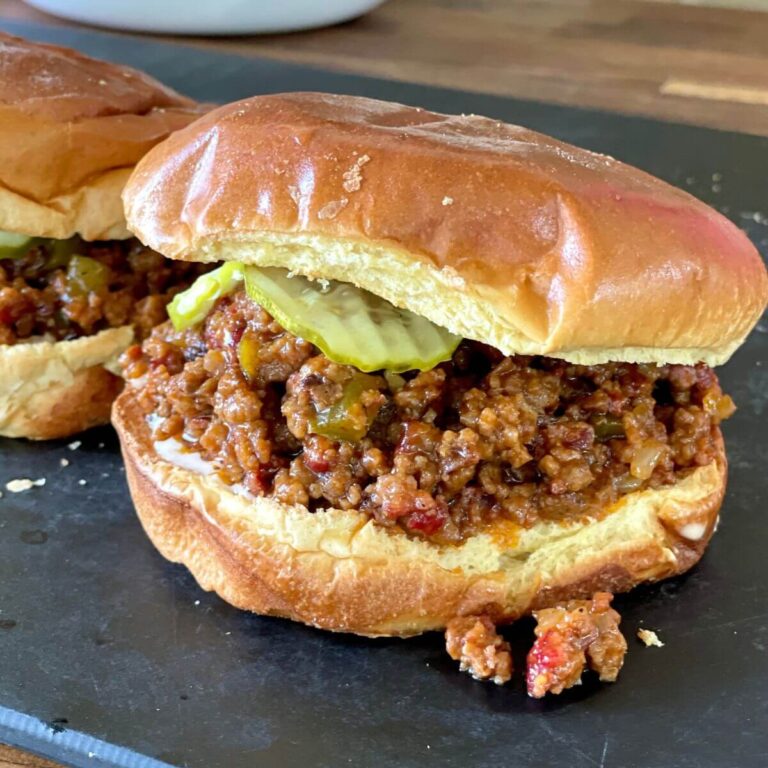 smoked sloppy joes sandwich