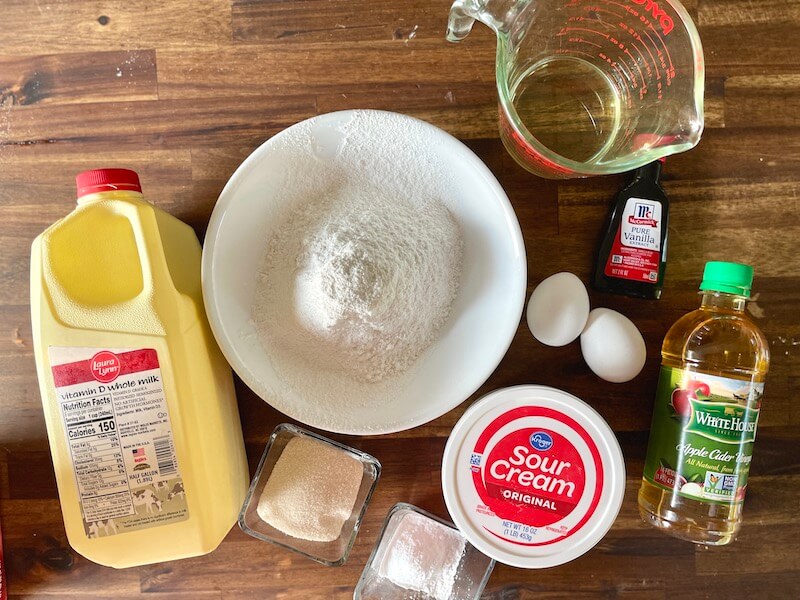 ingredients for griddle pancakes