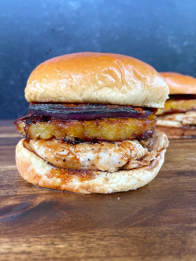 Hawaiian teriyaki chicken sandwich