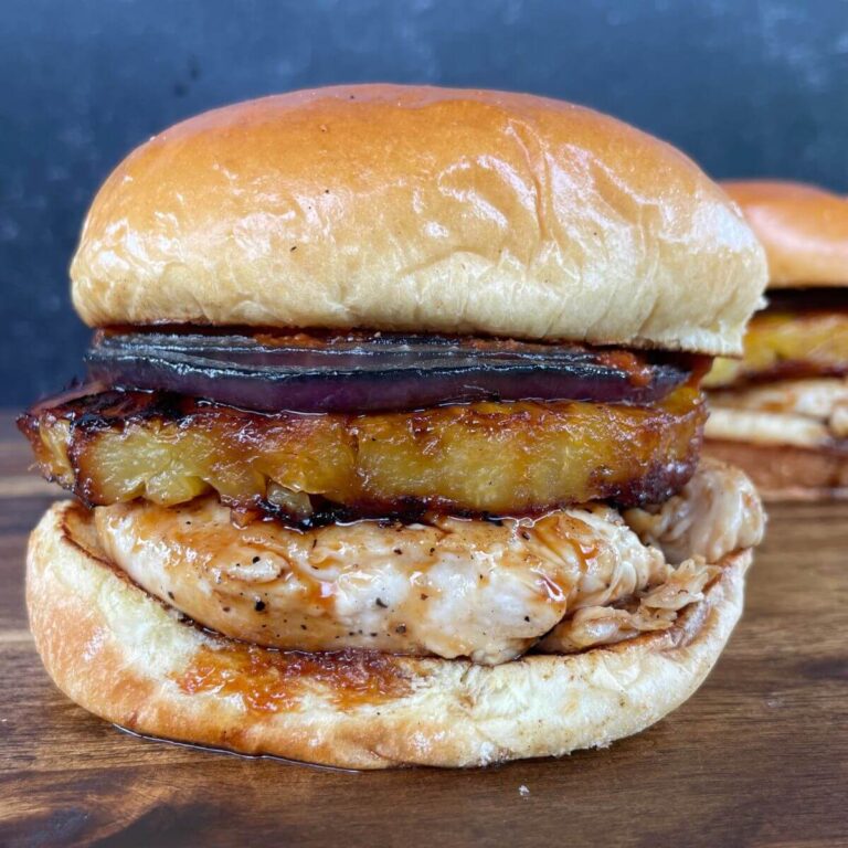 Hawaiian teriyaki chicken sandwich