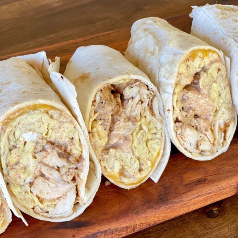 chicken breakfast burritos