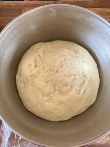 proofed naan dough
