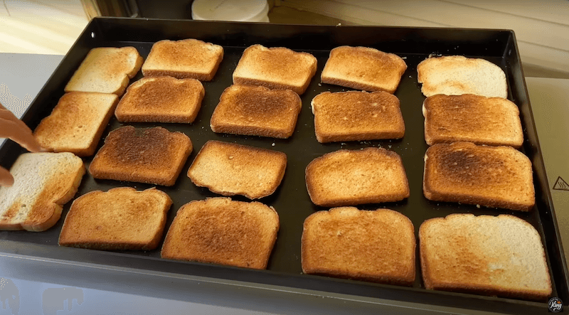 toast on a griddle