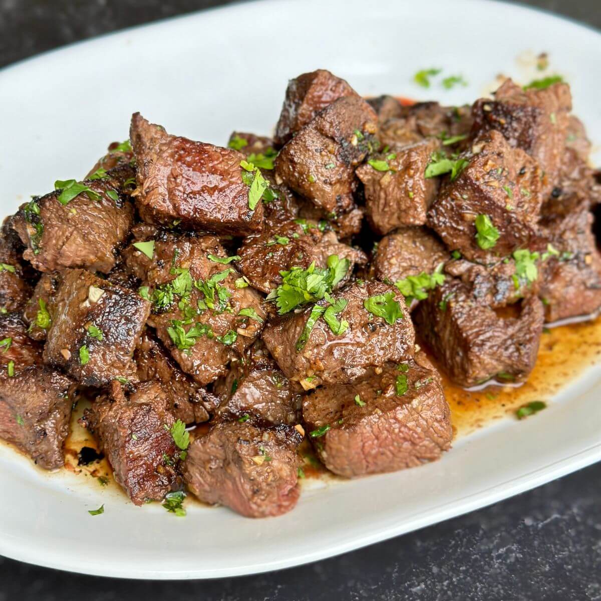 garlic butter steak bites