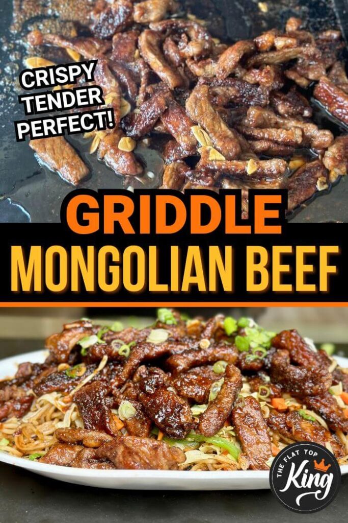 Mongolian beef on the griddle