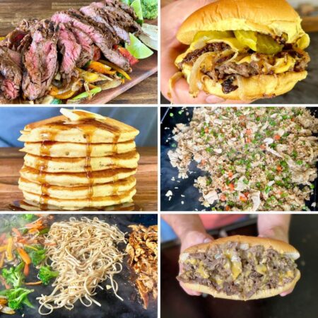 collage of most popular griddle recipes