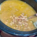 homemade pinto beans in a slow cooker