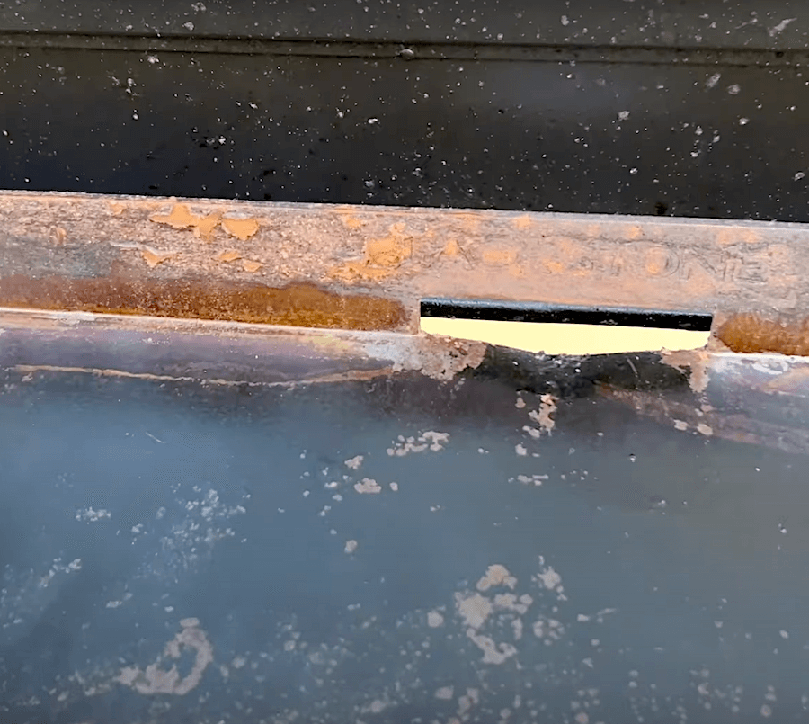 rust on a Blackstone griddle