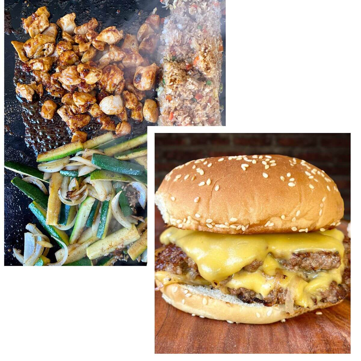 hibachi chicken teriyaki and smash burger