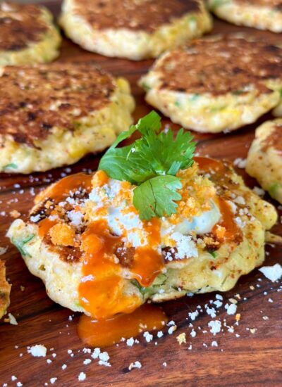 Mexican street corn fritters