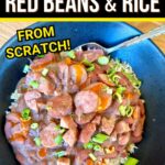 Cajun red beans and rice with sausage