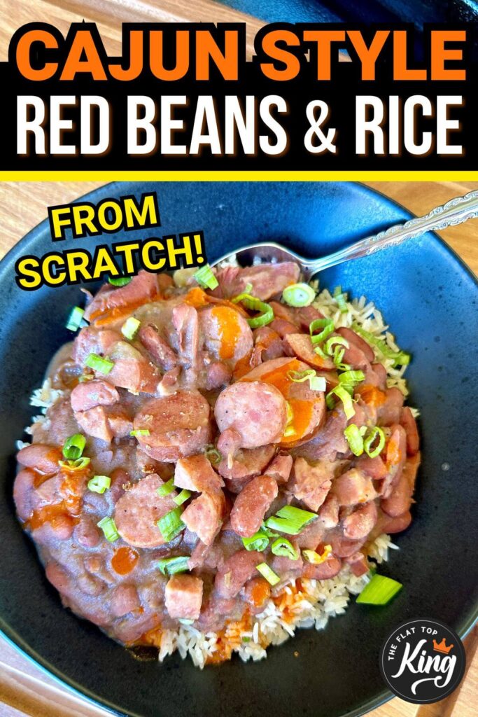 Cajun red beans and rice with sausage