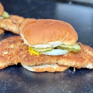 fried pork tenderloin sandwich