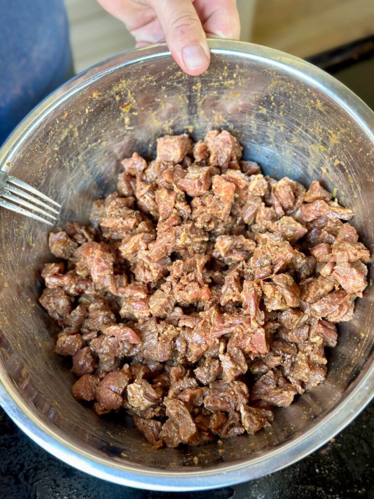 marinating steak for carne asada