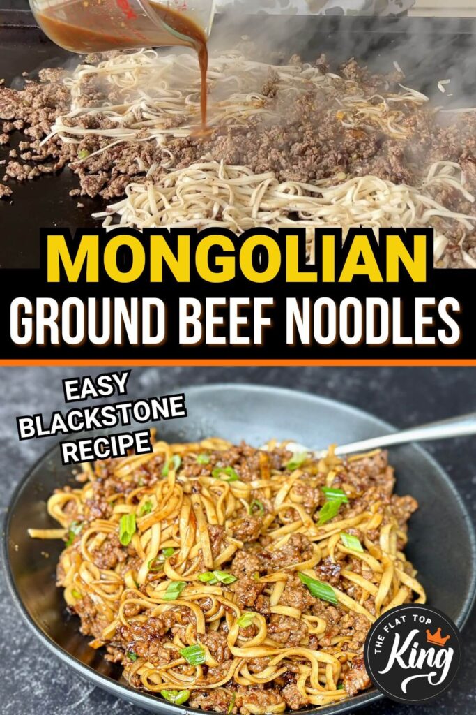 Mongolian ground beef noodles