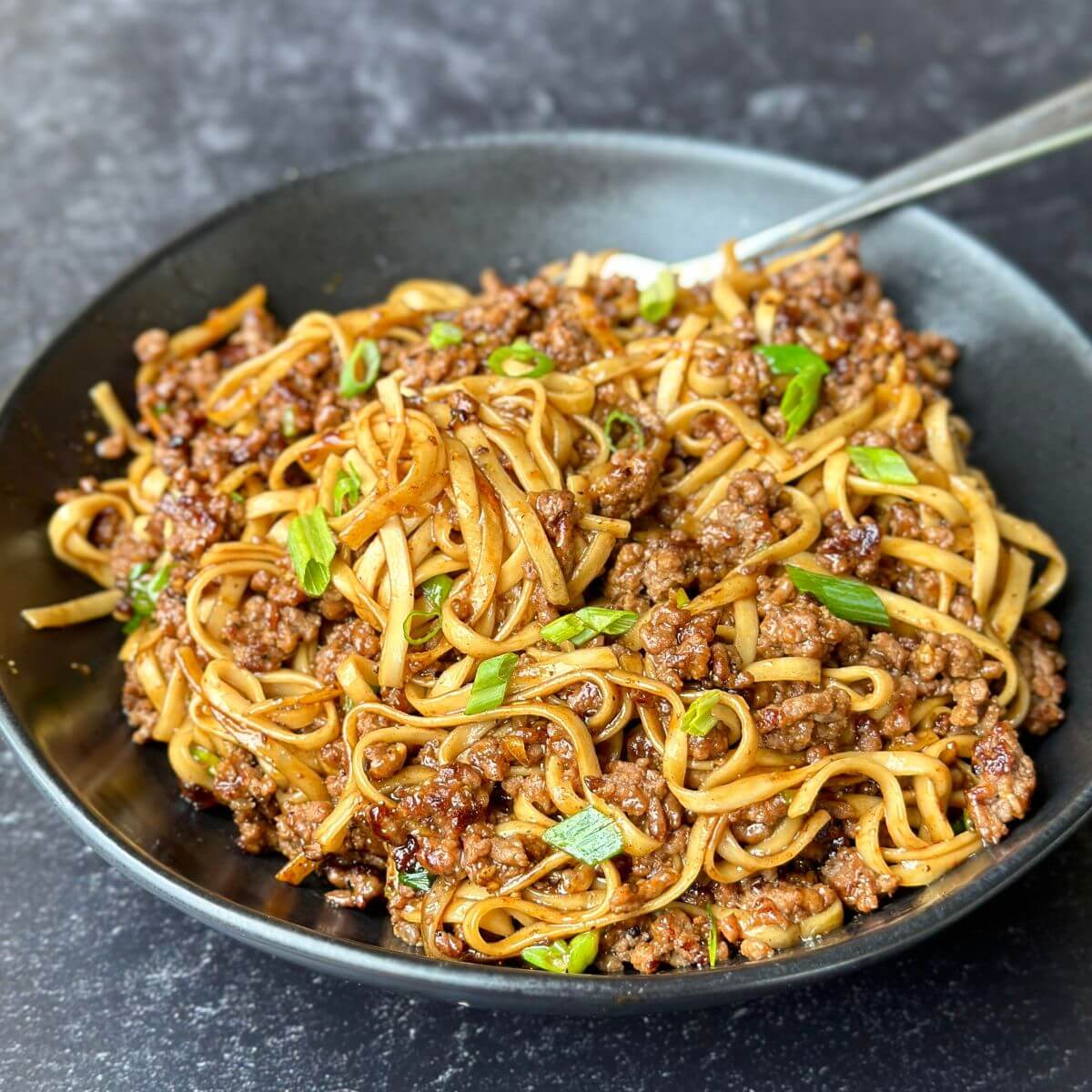 Mongolian Ground Beef Noodles-image