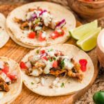 chicken street tacos with salsa verde crema