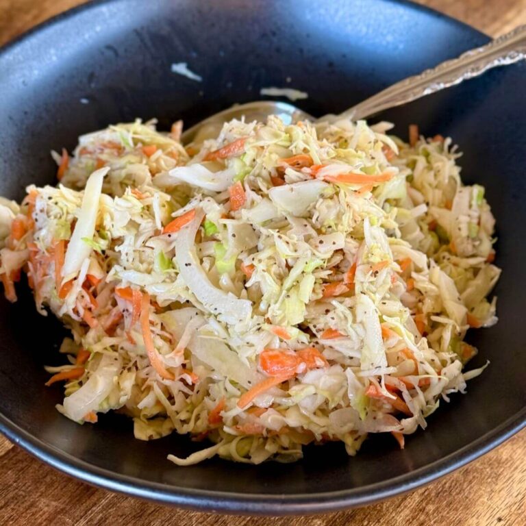 homemade coleslaw