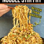 shrimp noodle stir fry