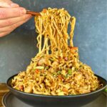 shrimp and noodle stir fry