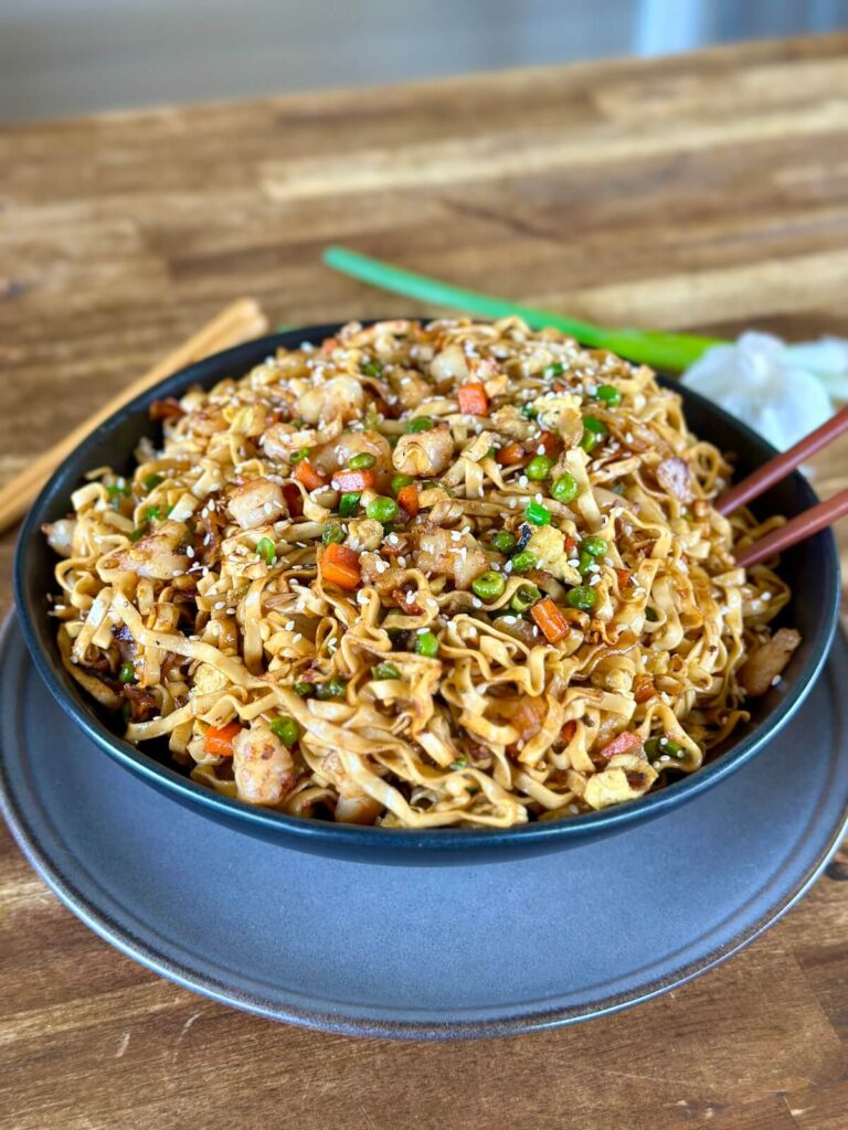 stir fry noodles with shrimp