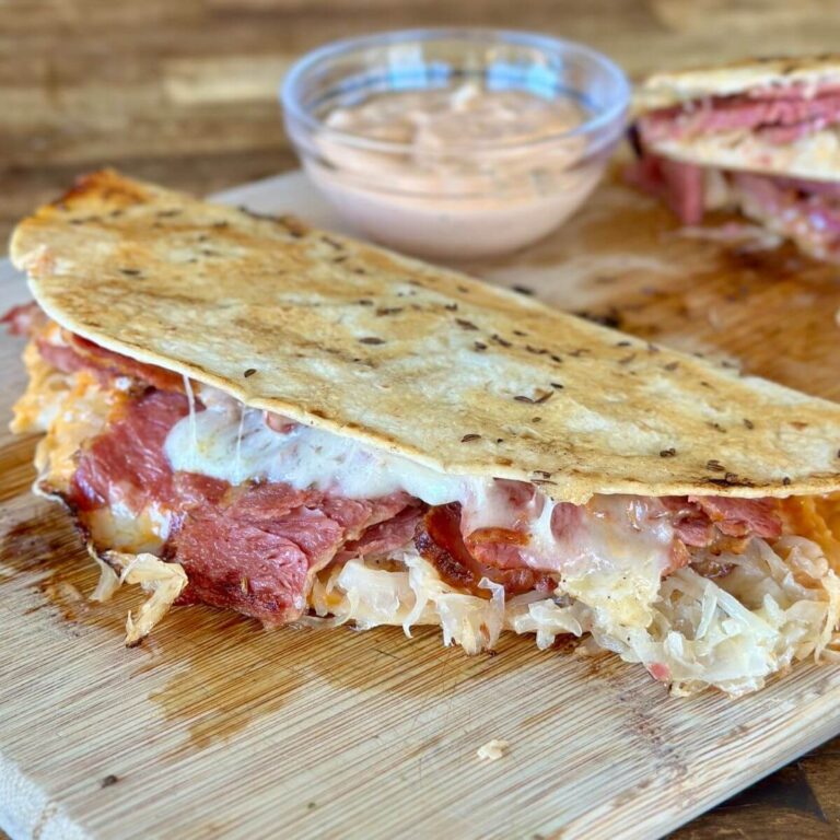 reuben quesadilla