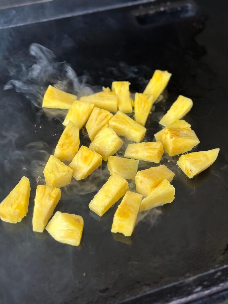 cooking pineapple