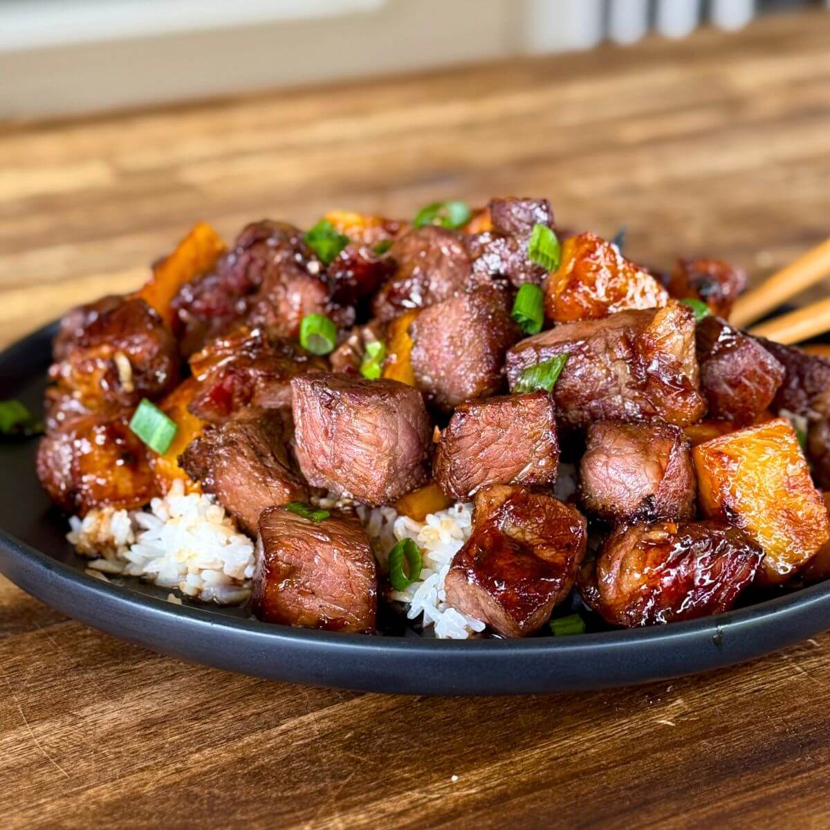 Teriyaki Steak Bites with Homemade Teriyaki Sauce-image