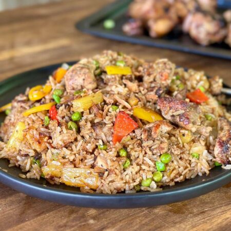 tropical jerk chicken fried rice
