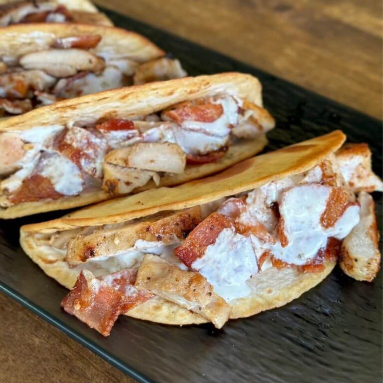 chicken bacon ranch tacos