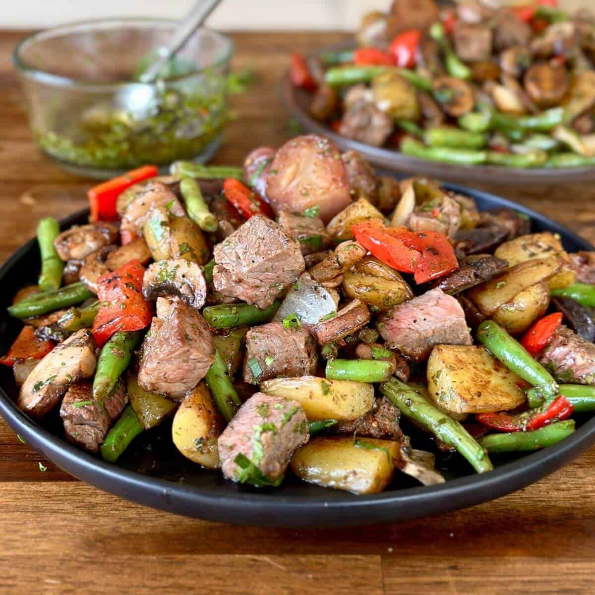 Steak and Vegetable Stir Fry with Chimichurri (Cowboy Stir Fry)-image